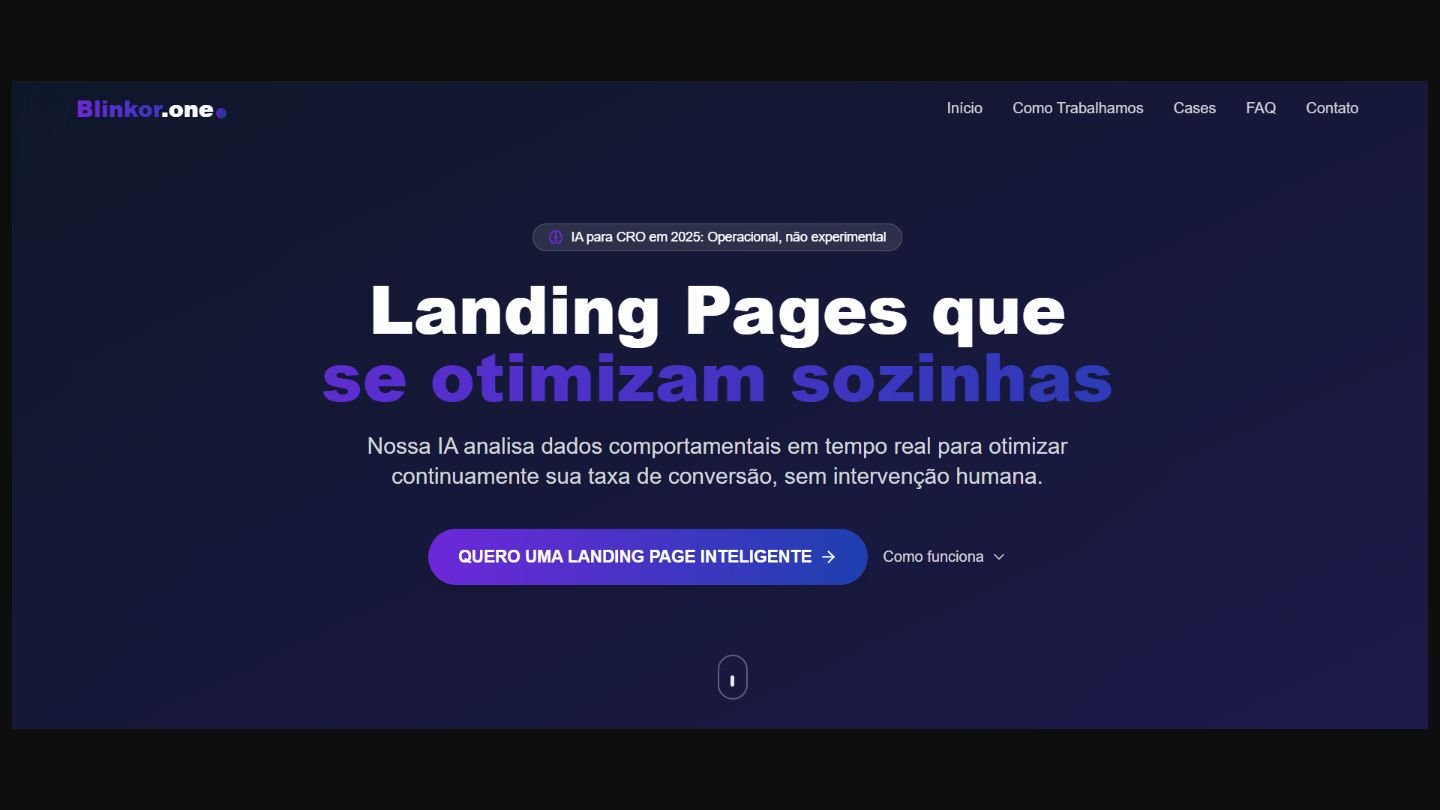 Blinkor — Landing Page Inteligente